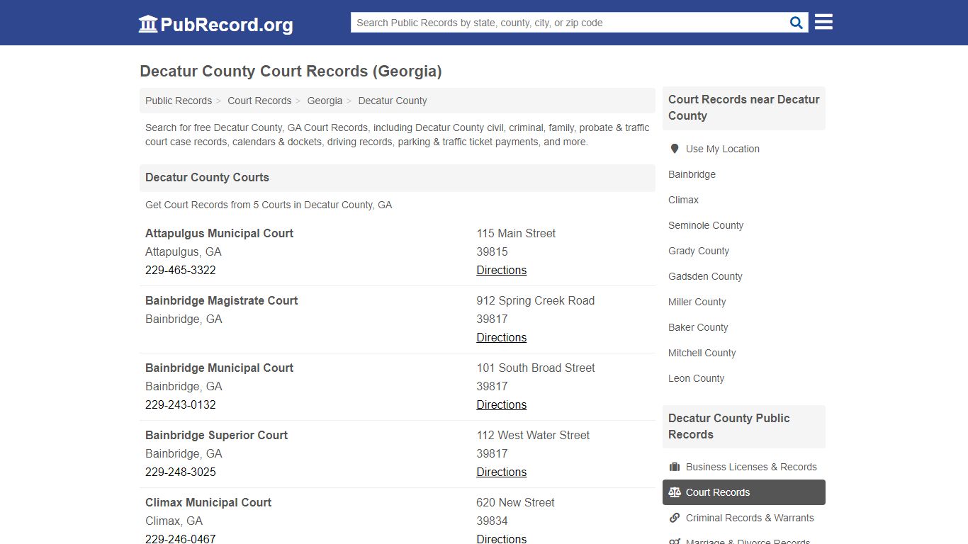 Free Decatur County Court Records (Georgia Court Records)